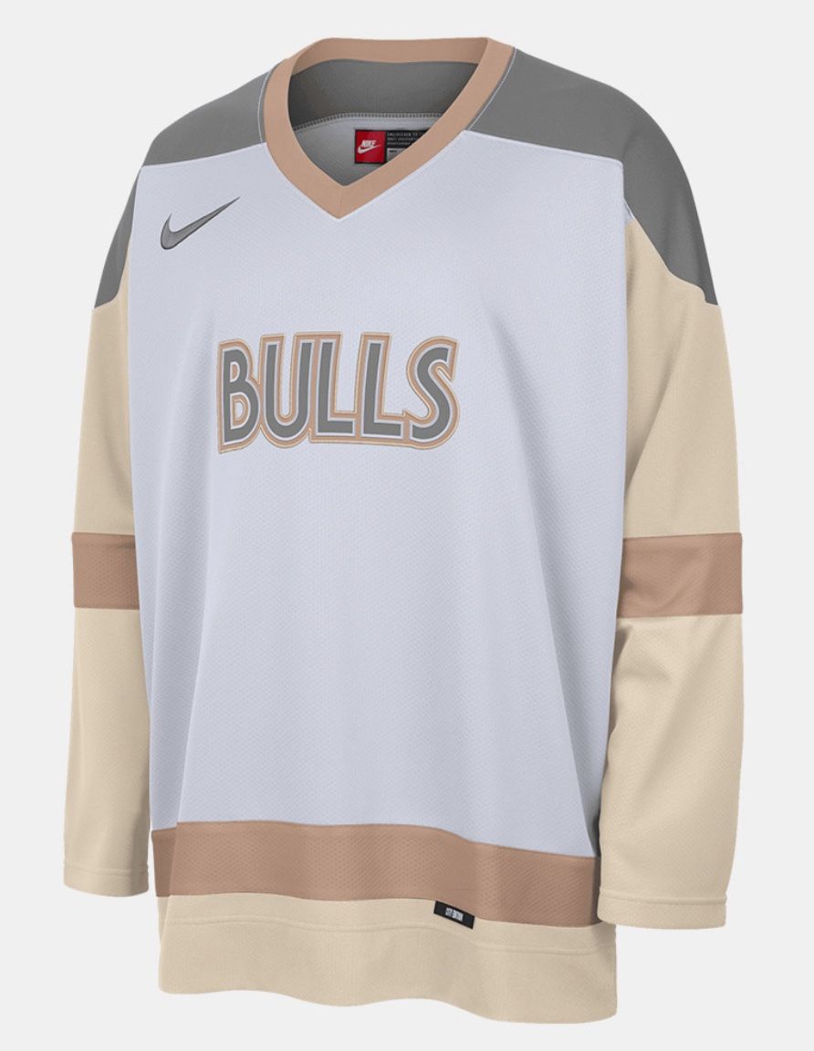 Brand New official Mens Nike Bulls Hockey Jersey size 2XL With Tags