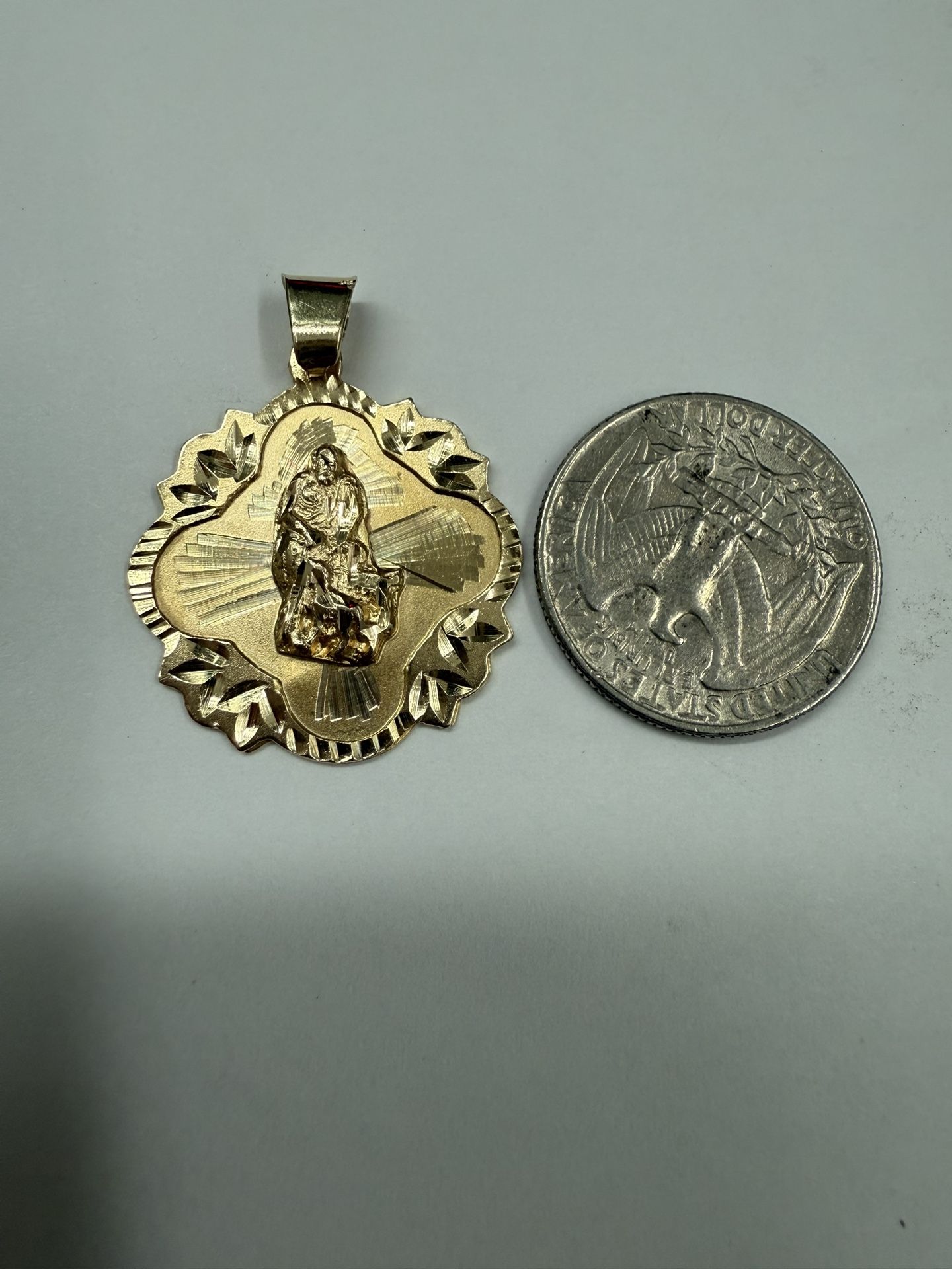 14k Saint Lazarus Charm