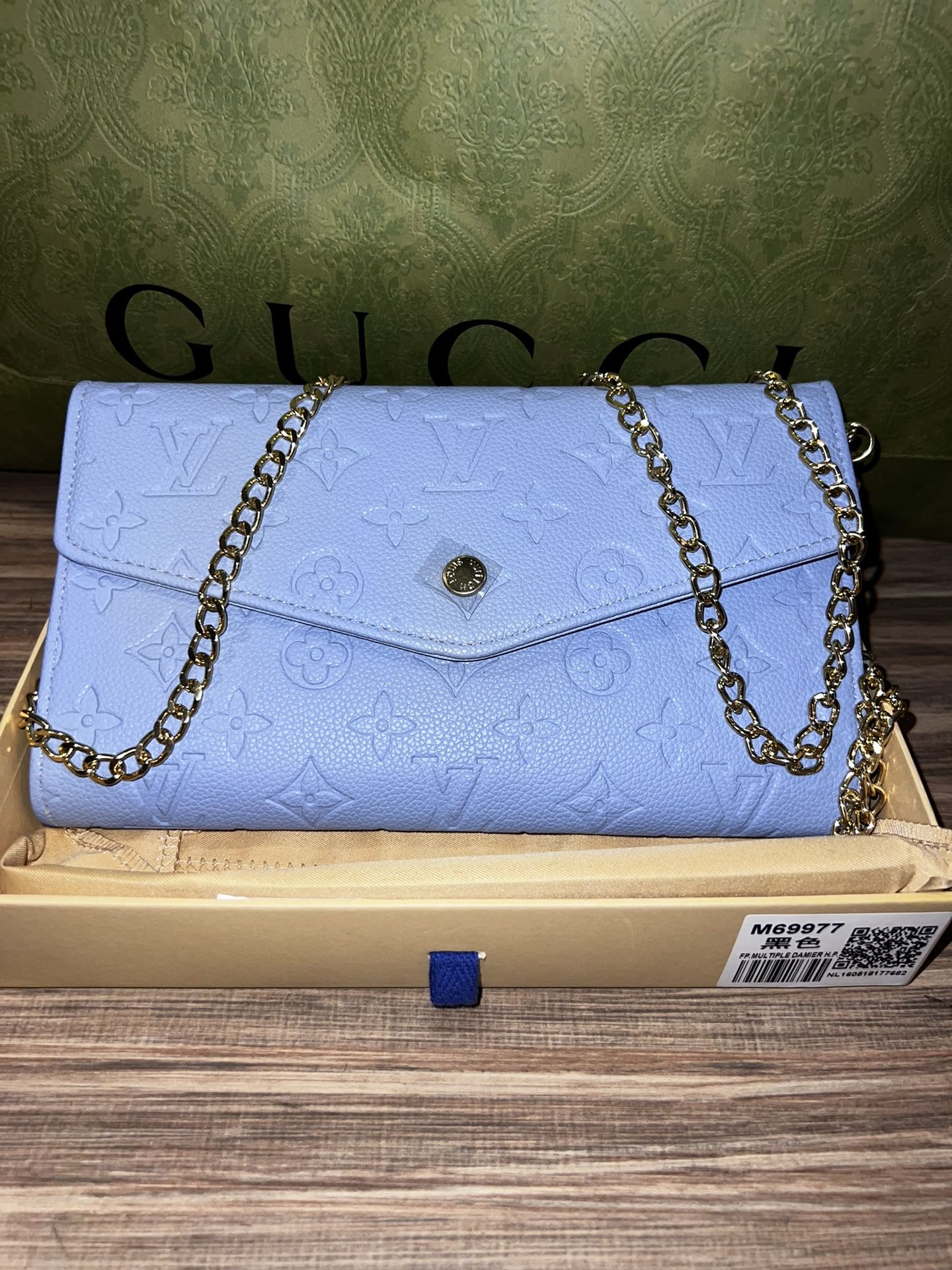 Beautiful Pastel Sky, Blue Yearly, Lavender Purse Bag, Crossbody