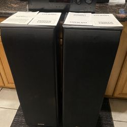 Onkyo Floor/Tower Speakers Free Receiver 