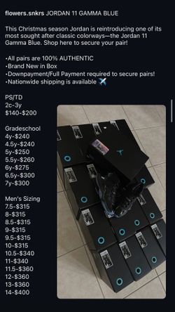 Jordan 11 Gamma Blue