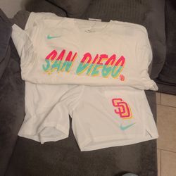 Padres Shirt and Shorts 