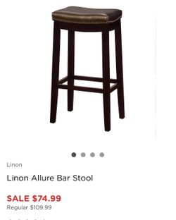 New Linon Allure Bar Stool bronze