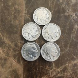 5 Buffalo Nickel Coin 