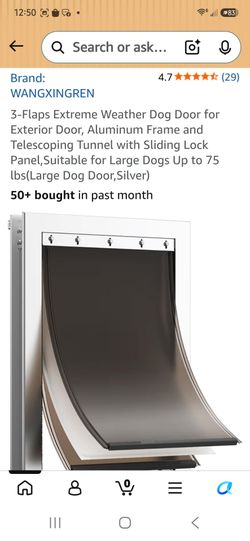 WANGXINGREN Large Dog Door with Aluminum Frame