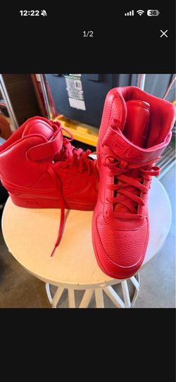Men's Fila A-High Red Sneakers
