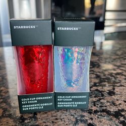 Starbucks Cold Cup Ornaments Keychains 2023 $25 Each PLEASE SERIOUS BUYERS