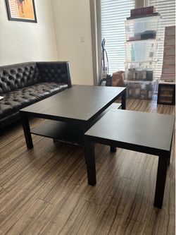 Coffee table and end table set