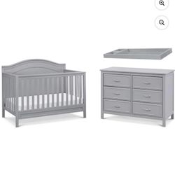 Convertible Crib Dresser With Changing Table  