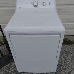 Nice White GE Electric Dryer OEM Factory Plus Electric Cord Super Clean Like New. 