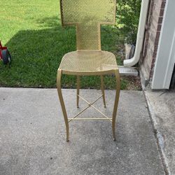 All Metal Deco Accent Chair