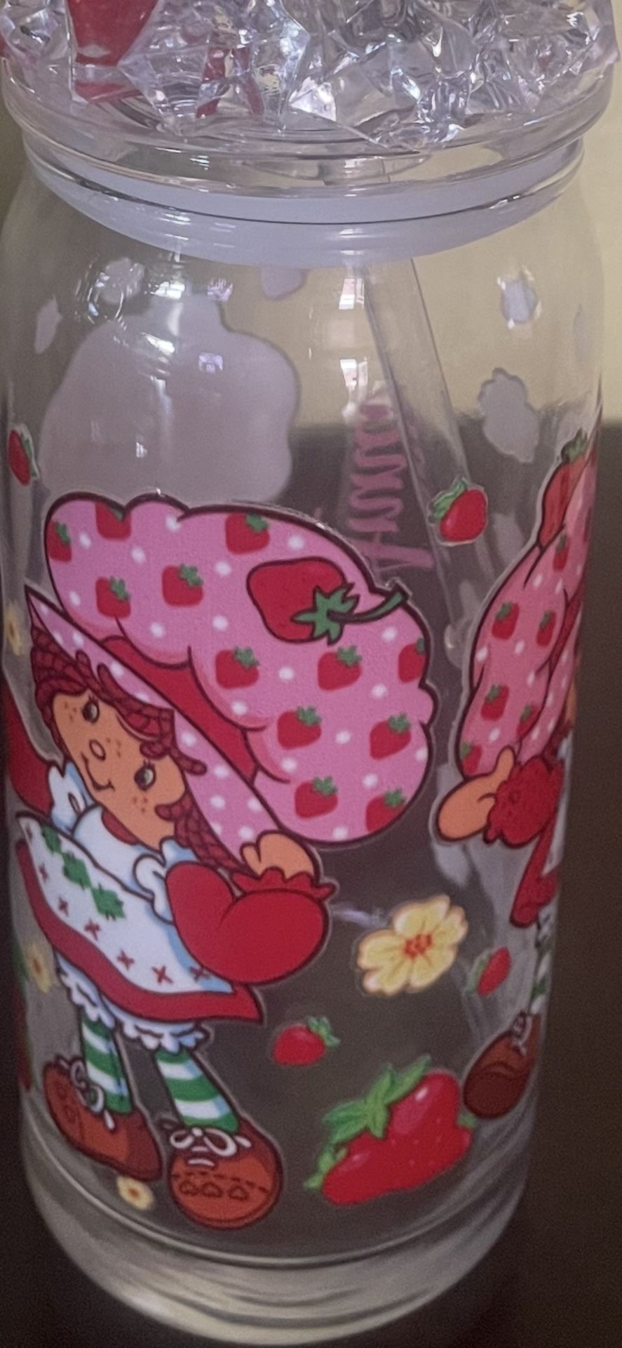Strawberry Shortcake Glass Cup
