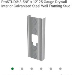 Interior Galvanized Steel Wall Framing Stud Tengo 4 5 Dolares Cada Uno 