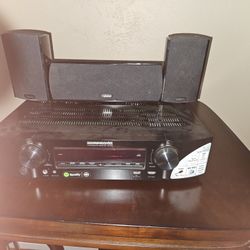 Marantz NR1605 Audio Receiver and Speakers