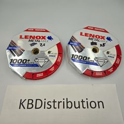 (x8)Lenox 1972923 MetalMax 6" x 7/8" Diamond Edge Cutoff Wheel