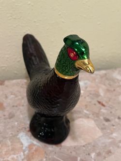 Avon Pheasant Glass Decanter Bottle