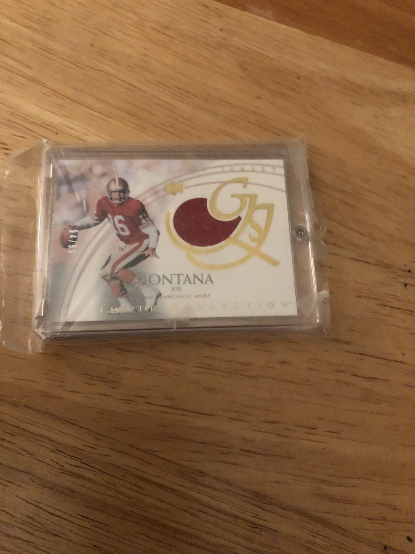 Joe Montana Jersey Card