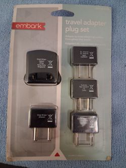 EMBARK TRAVEL ADAPTER PLUG SET 0(contact info removed)0