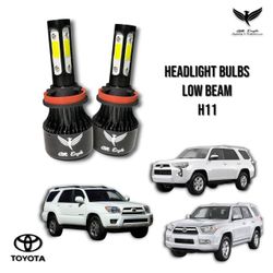 06-21 Toyota 4Runner Headlight Led Bulbs White 6K Installation Free Complete NEW