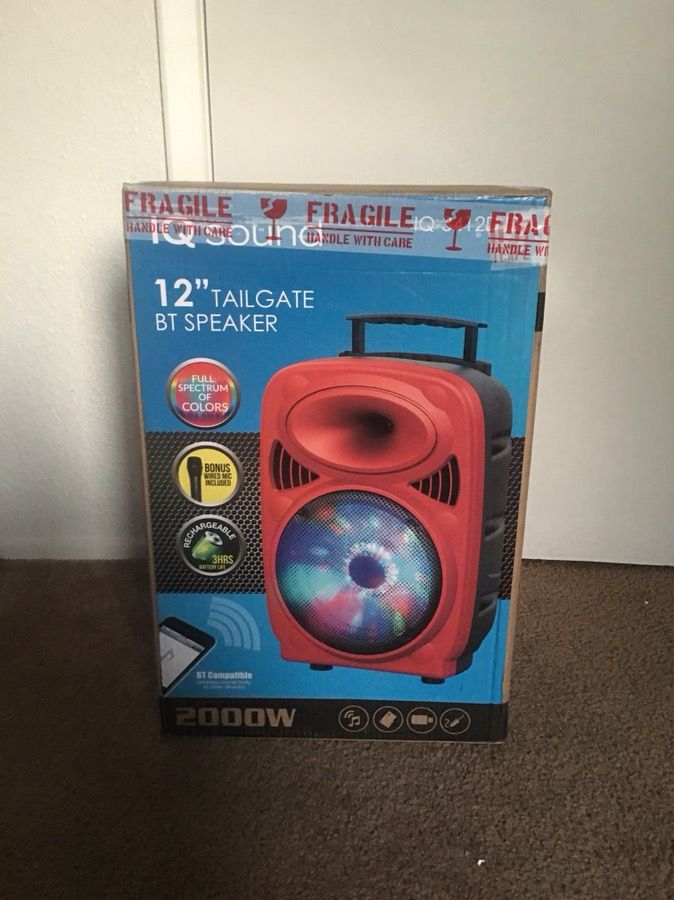 Brand new 12” Bluetooth speaker