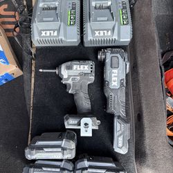 Flex drill, multitool (oscillating tool) batteries chargers
