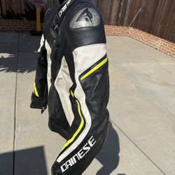 Motorcycle leather jacket Dainese