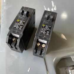 Square D Homt tandem 15 amp breaker 