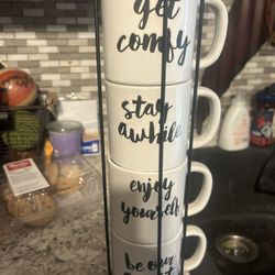 Cups with words