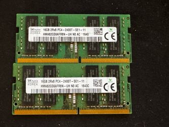 SK Hynix 2x 16 GB 2Rx8 PC4-2400T DDR4 260Pin SODIMM Laptop Memory