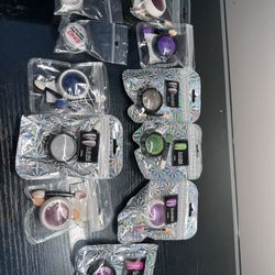 11 Gently Used Chrome Powders With Brushes 