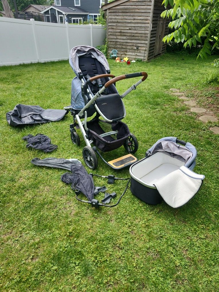 Uppababy Stroller With 2 Seats And Bassinet Piggy Boars