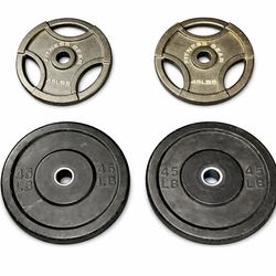 4X 45LB WEIGHT PLATES