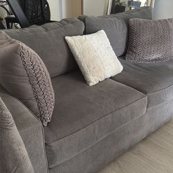 Like New Grey Loveseat Sofa Bed – Must Sell Fast!