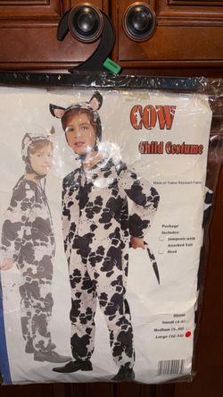 Cow child boys / girls Halloween costume size L 12–14 new