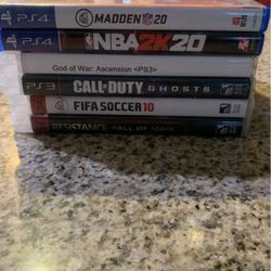 I have 2 PS4 Games And 4 PS3 Games