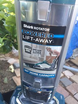 Shark Rotator complete seal lift away 50% more capacity Never loses Suction power suction with pet tool and lift away with Canister BASE And pet tool