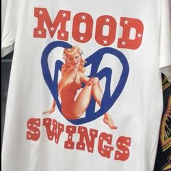 Mood Swings Men’s Large Pin Up Girl Tee - New in Packaging - Delivery Available