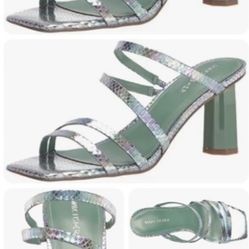 Marc Fisher Green Metallic Heels