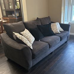 Large Gray 3 Seat Sofa