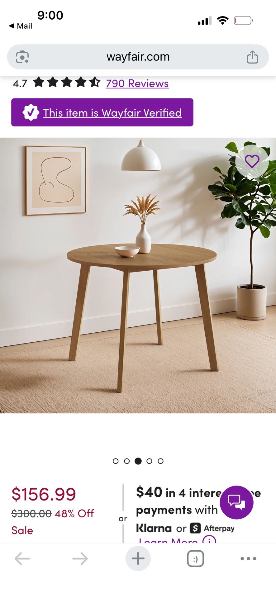 Bamboo dining Table 