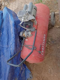 Air compressor with wheels