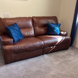 Leather Recliner Sofa 