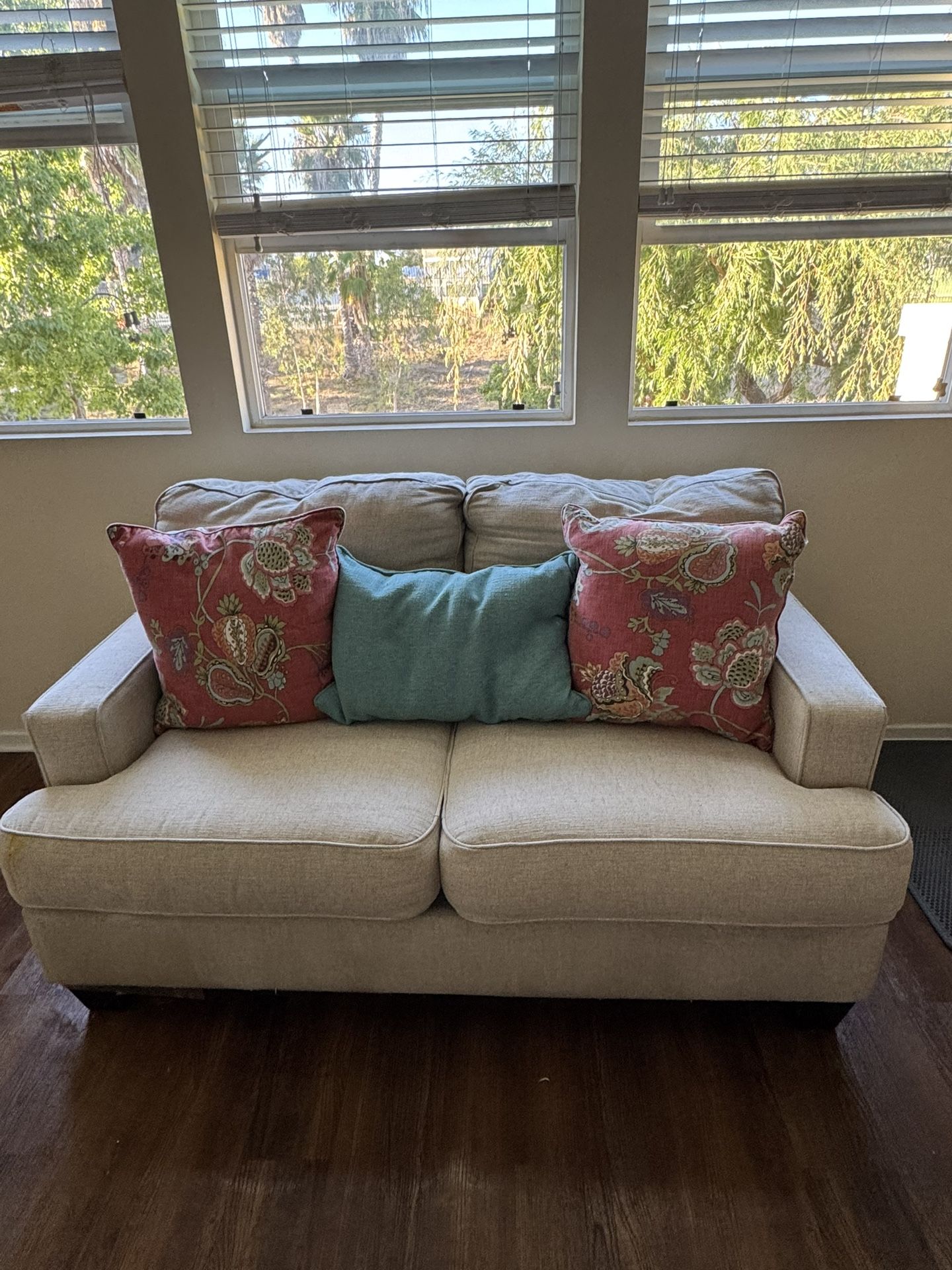 Linen Loveseat Couch