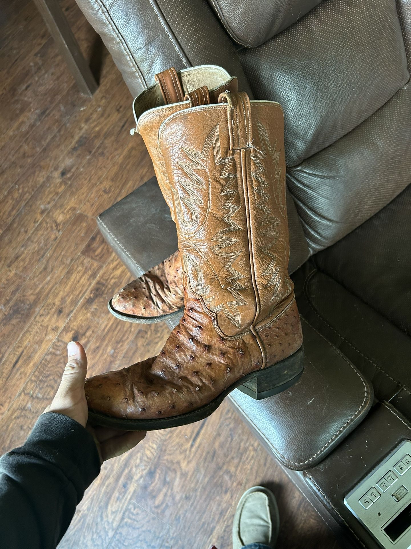 vintage ostrich boots