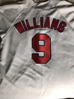 Ted Williams Grey Boston Red Sox Men’s Majestic Jersey sz Lrg EUC