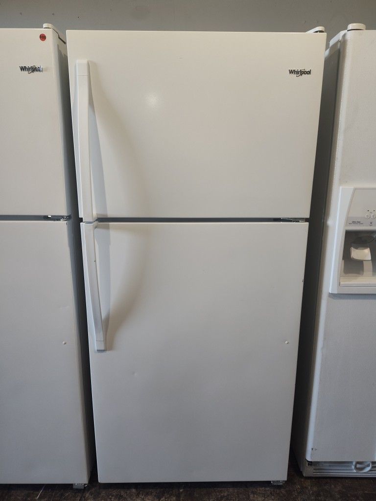 2020 Model Whirlpool White Top Freezer Refrigerator With Ice Maker