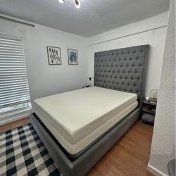 Gray King Bed 