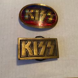 KISS vintage belt buckles