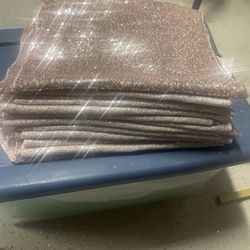 caminos color rose gold de lentejuela 