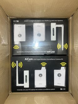 NEW Apida AiCam USB Digital Wireless Surveillance Camera Kit Model AiCam83052